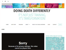 Tablet Screenshot of doingdeathdifferently.com